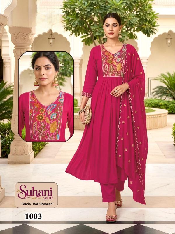 Desi kudi suhani vol 2 anarkali 3pcs kurti wholesale